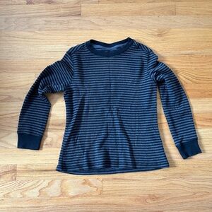 Arizona Jean Company Charcoal and Black Striped Top